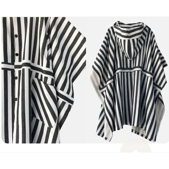 New FRIED RICE Summer Poncho Striped - Picture 6 of 16